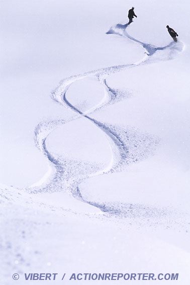 Freeride in Tignes French Alpes